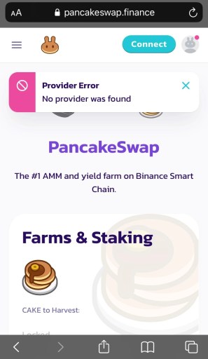 So beheben Sie “Es wurde kein Anbieter gefunden” auf PancakeSwap