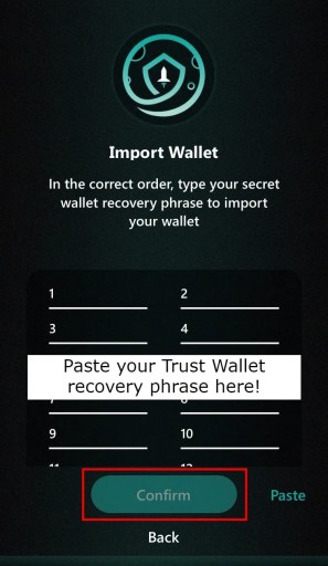 So importieren Sie Trust Wallet in SafeMoon Wallet