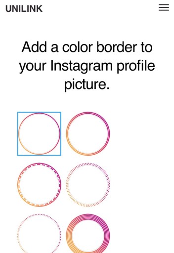 Warum sind einige Instagram-Profile eingekreist in Farbe?