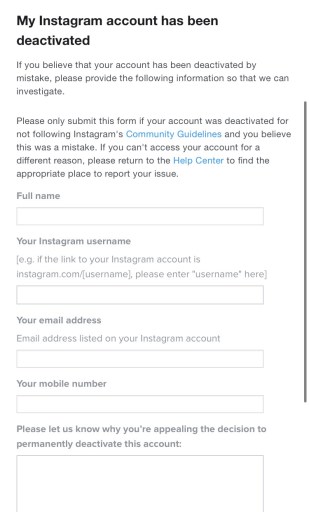 Warum wurde mein Instagram-Konto ohne Grund gelöscht?