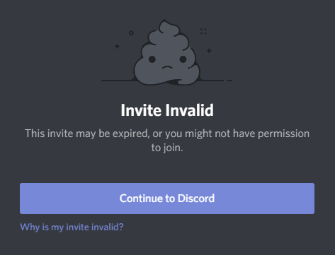 Warum ist mein Discord Einladungslink ungültig oder abgelaufen?