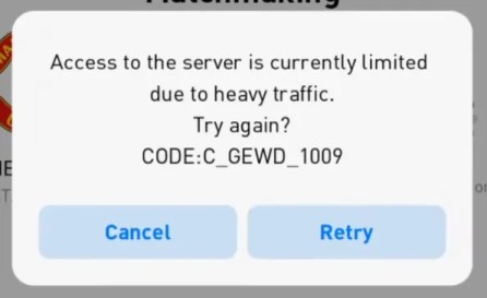 how to fix access is currently limited due to high server load in efootball bccb69f