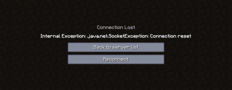 So beheben Sie die „interne Ausnahme java.net.socketexception Verbindung zurücksetzen” in Minecraft