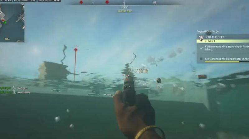 how to kill 4 enemies while underwater in al mazrah in warzone 2 dmz 7c2547e